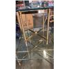 Image 2 : GLASSTOP METAL BASE COFFEE AND ENDTABLE