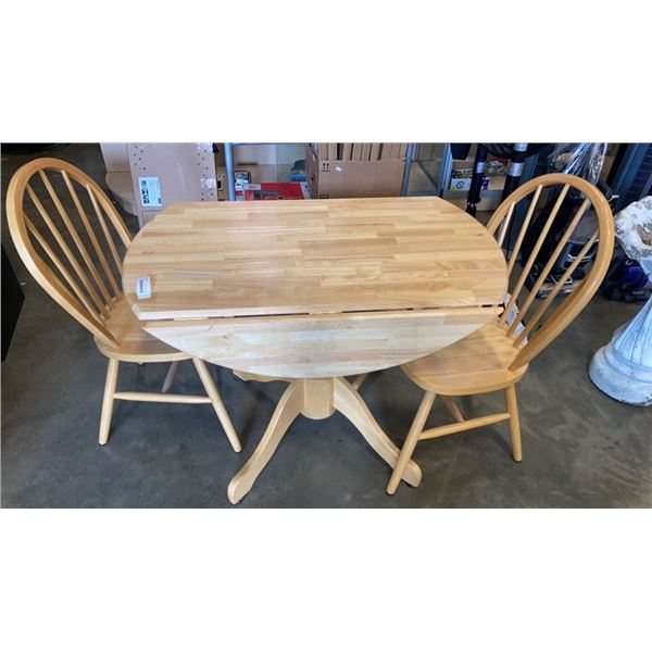 MAPLE DINING TABLE WITH 2 CHAIRS