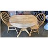 Image 1 : MAPLE DINING TABLE WITH 2 CHAIRS