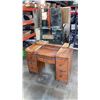 Image 1 : ANTIQUE WATERFALL VANITY WITH MIRROR