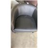 Image 3 : BLACK LEATHER LOOK IKEA BUCKET CHAIR