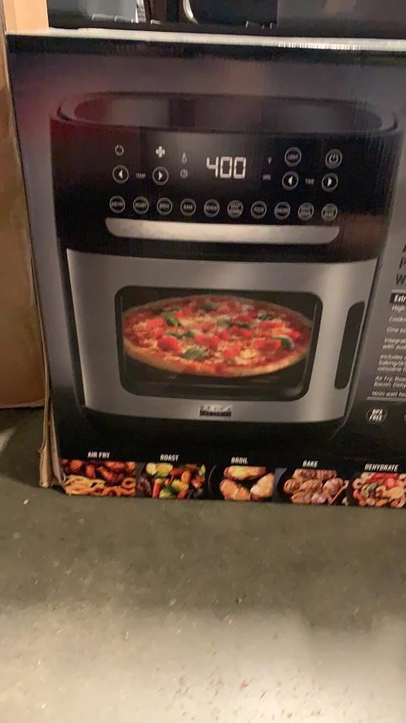 BELLA PRO SERIES TOUCHSCREEN AIR FRYER PIZZA OVEN WITH ROTISSERIE