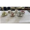 Image 1 : 6 CHINA CUPS AND SAUCERS - ROYAL ALBERT, QUEEN ANNE AND PHOENIX
