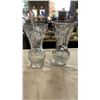 Image 1 : 2 PINWHEEL CRYSTAL VASES