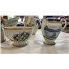 Image 2 : 2 CHINA CREAM AND SUGAR SETS,  CHINA LADY FIGURE, AND OTHER FIGURES AND VASES
