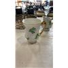 Image 2 : JAPAN SHAMROCK TEASET, SILVER PLATE BASKET, CANDLE STICKS
