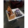 Image 1 : LOT OF NEW DOOR HANDLES AND CARPENTERS TOOLBOX
