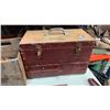Image 7 : JACKALL, WOOD CRATE, HARD HAT AND WOOD TOOLBOX