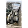 Image 3 : TOTE OF TOOLS AND HEATER