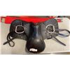 Image 1 : LEATHER HORSE SADDLE AND STRAP