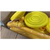 Image 3 : AS NEW YELLOW 6 PC FILLABLE STANTION WITH CHAIN