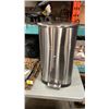 Image 2 : STAINLESS GARBAGE CAN AND 3 OUTDOOR FLOOR MATS