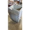 Image 2 : STACK OF 10 STORAGE TOTES WITH BUILT IN LIDS