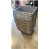 Image 3 : STACK OF 10 STORAGE TOTES WITH BUILT IN LIDS