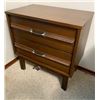 Image 8 : Black Walnut Finished Headboard, Nightstand, Highboy & Dresser with Mirror