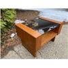 Image 1 : Mid-Century Modern Teak & Smoked Glass End Tables