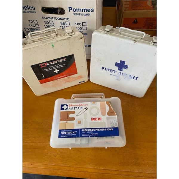 Three Stocked First Aid Kits