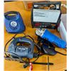 Image 1 : 12V Air Compressor, Booster Cables, Angle Grinder, Jig Saw