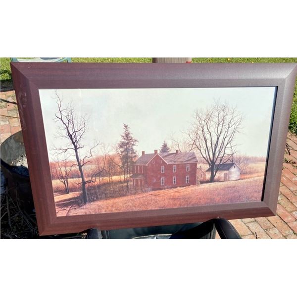 Homestead Print in Wood Frame