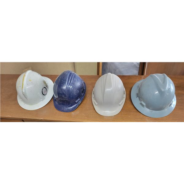 Four Adjustable Hard Hats