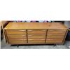 Image 1 : 9 Drawer Walnut Dresser