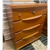 Image 1 : Vintage Highboy (4 Drawers) Curved Front