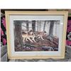 Image 1 : Framed Wolf Print