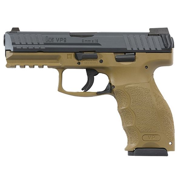 HK VP9 9MM 4.09" FDE 2 17RD