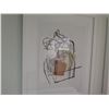 Image 2 : Qty 2 Abstract Artwork Signed by Artist in White Frames 24"x30"