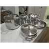 Image 8 : Qty 6 Cuisinart Stainless Steel Cookware Pots & Pans w/ Some Lids