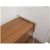 Image 8 : LC Lacquer Craft 2-Tier Wood & Clear Console w/ 2 Top Drawers 60"x12"x23"H