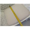 Image 10 : Qty 2 White Woven Chairs w/ Seat Cushion 26"x19"x33"H