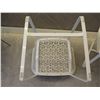 Image 8 : Qty 2 White Woven Chairs w/ Seat Cushion 26"x19"x33"H