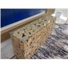 Image 2 : Long Entry Table w/ Logs & Glass Top 71" x 16" x 32"H