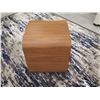 Image 2 : Hollow Wood Trim Open Cube Side Table 16"x16"x17"