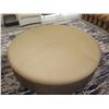 Image 2 : Very Large, Round, Upholstered Table (or Seat) w/ Studded Details, Has Wheels 70" Dia, 15"H