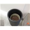 Image 2 : Round Black Cylinder Planter w/ Inside Pot 14" Diameter x 23"H
