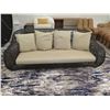 Image 2 : Kenneth Cobonpue Outdoor Balou Sofa w/ Seat Cushion & 4 Pillows 87"x42"x32"H