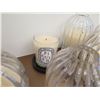Image 2 : Qty 7 Candle Holders 5"-7"H w/ Some Diptyque Figuier Candles