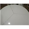Image 2 : Round Folding Table w/ Geometric Metal Base 36" Dia, 30" H