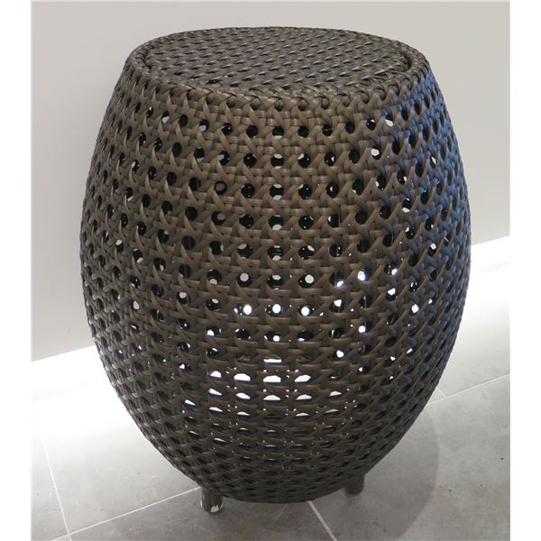 Woven Side Table 15" Diameter x 25"H