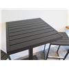 Image 3 : Case Black Table w/ Pedestal Base 27"x25"x43"H w/ 2 Stools 17"x17"x20"H