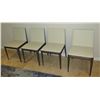 Image 1 : Qty 4 B&B Italia Model EL Wooden Upholstered Chairs 18"x16"x31"H
