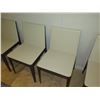 Image 3 : Qty 4 B&B Italia Model EL Wooden Upholstered Chairs 18"x16"x31"H