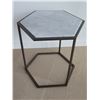 Image 1 : Octagon Side Table w/ Stone Veneer 12" Diameter x 16"H
