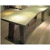 Image 2 : Long Angled Wooden Table 105" x 36" x 36" H