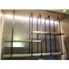 Image 1 : Ceiling-Mount Metal Floating Shelves w/ Wood Planks 79"x12"x 53"H
