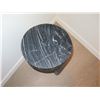Image 2 : Round Stone Motif Side Table w/ Maker's Mark 12" Diameter x 14"H
