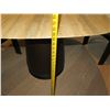 Image 8 : Wooden Table on Pedestal Base 42"D x 29"H w/ 4 Padded Armchairs 23"x18"x29"H