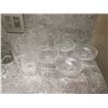 Image 2 : Misc Glassware: Vase, Sherbet Bowls, Tea Glasses, Champagne Glasses